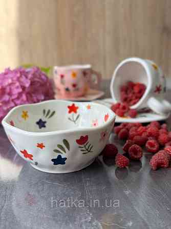 Салатник піала Olens "Квітковий" 300 мл кераміка 8030-412 Київ