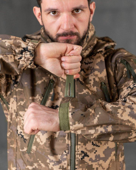 Тактическая куртка софтшел Kord  second generation pixel ВТ7803 Одесса - изображение 9