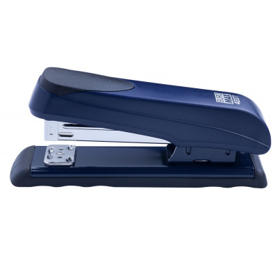 Степлер Buromax пластиковый, 20 л., скобы №24; 26, 136х36,5х53 мм, синий (BM.4227-02) Винница - изображение 1