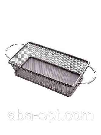 Кошик для подачі снеків прямокутний чорного кольору 20 х 12 х 6 см (шт) Одеса