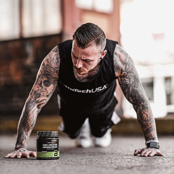 Креатин моногидрат Biotech 100% Creatine Mono 300g (Ice tea-peach) Луцк - изображение 4