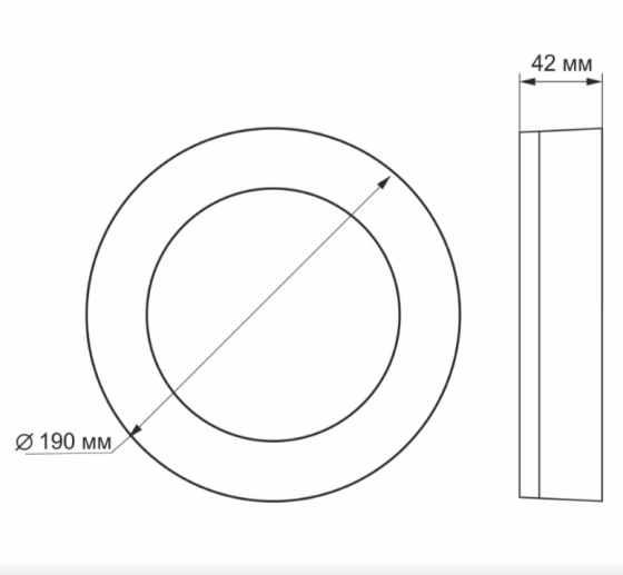 LED Світильник круглий 15W 5000К 220V Videx Житомир