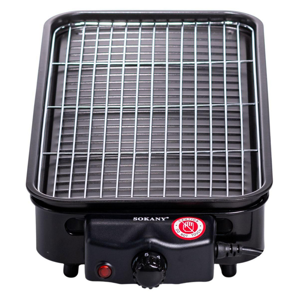 Настільний електричний гриль Sokany чорний 1500 Вт Київ - фото 2