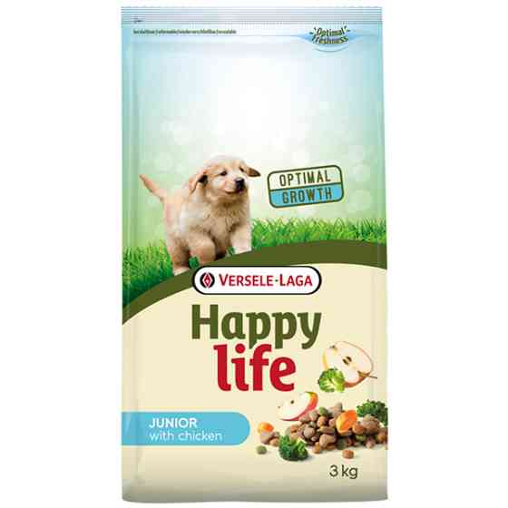 Happy Life Junior with Chicken ХЕППІ ЛАЙФ ДЖУНІОР сухий преміум корм для цуценят всіх порід Київ