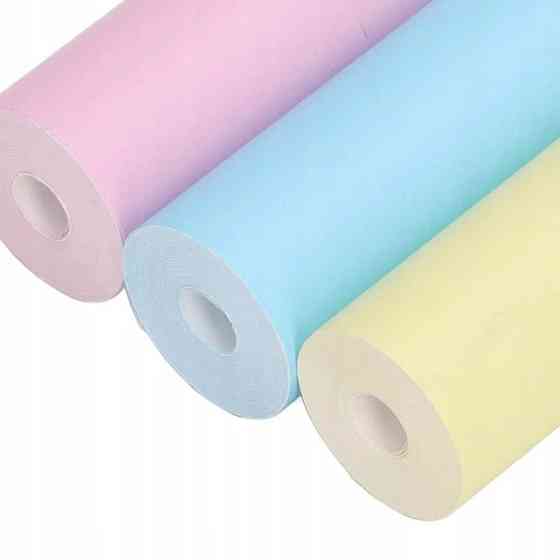 3 шт Папір для міні принтера кольоровий, 57х25мм / Набір паперу для термопринтера / Кольоровий термопапір Київ