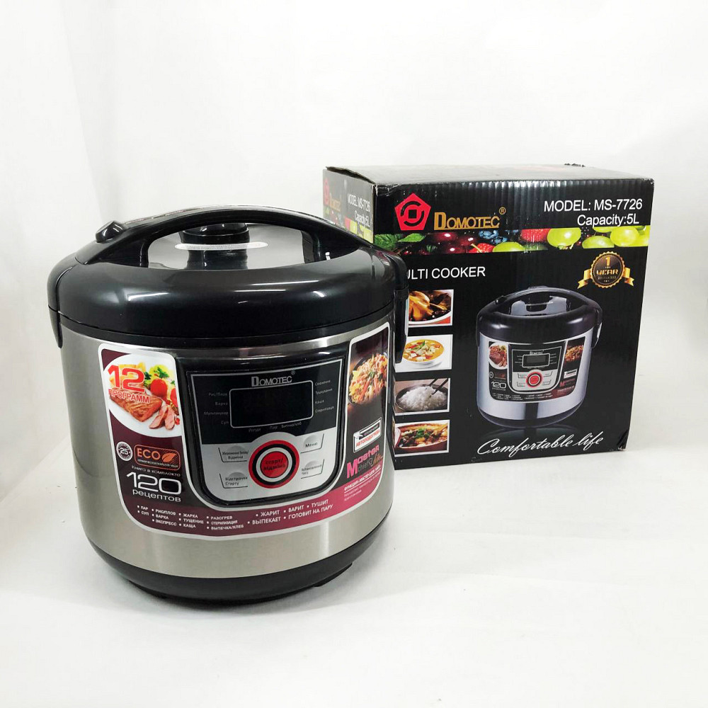 Мультиварка для будинку якісна мультиварка Domotec MS-7726 5 л 1500 Вт, Побутові мультиварки рисоварки HM-44 Львів - фото 2