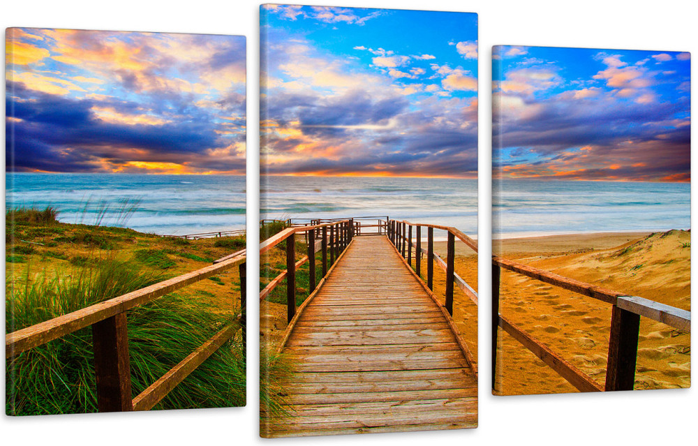 Модульная картина в гостиную / спальню Пляж  Art-616_3 Киев - изображение 1