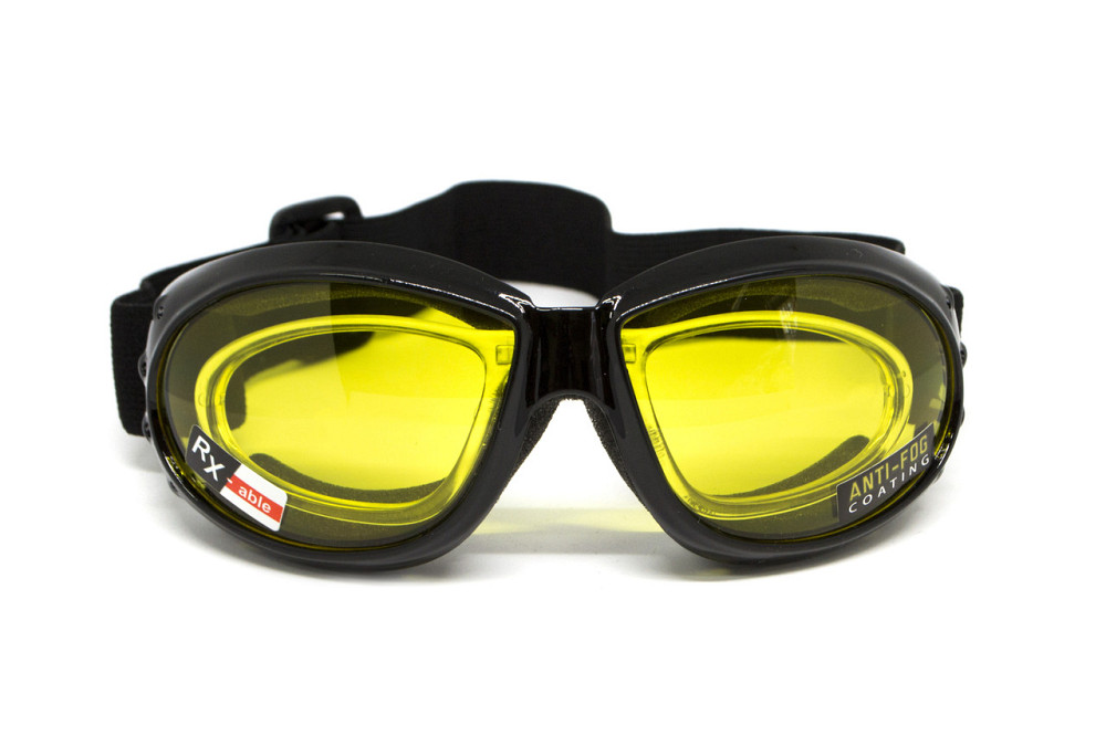 Окуляри захисні з ущільнювачем Global Vision Eliminator RX (yellow) Anti-Fog, жовті з діоптричною вставкою Запоріжжя - фото 3
