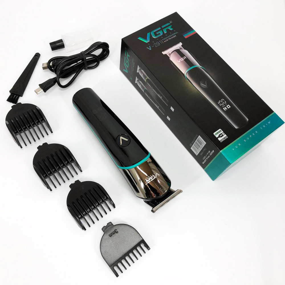 Машина для стрижки в домашних условиях, Аккумуляторная машинка для стрижки волос с насадками DR-24 Львов - изображение 5