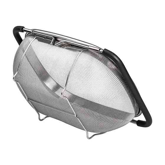 Zhongjing Друшляк сито на раковину для миття овочів та фруктів 29х19х10 см з нержавіючої сталі Коломыя