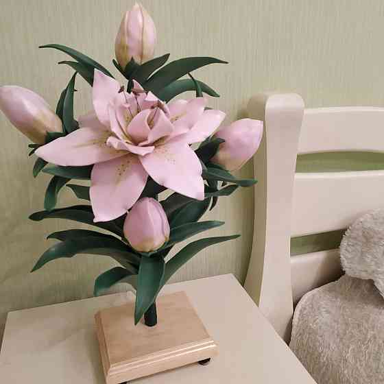 Світильник-нічник "Махрова рожева лілія" Дніпро