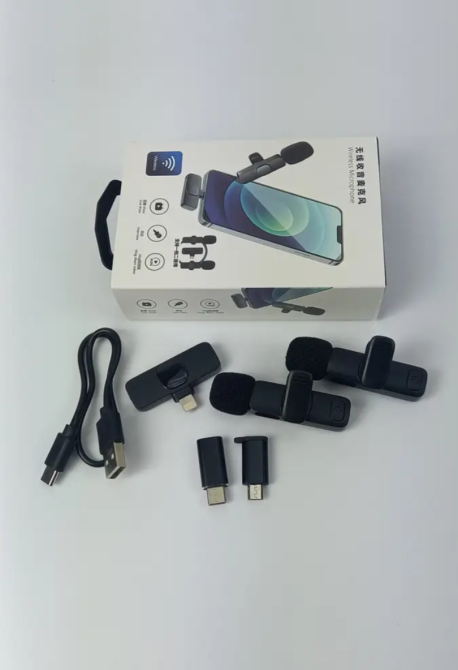 Безпровідний петличний мікрофон 2 в 1 K8 Луцк - изображение 2