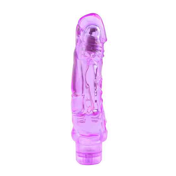 Вибромассажер Chisa Crystal Jelly Limerence с ярко выраженной головкой, фиолетовый Sex Aura Киев