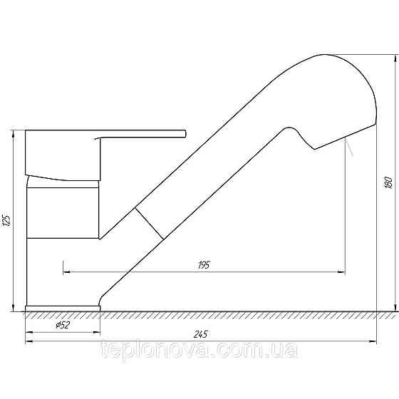 Змішувач для кухні Globus Lux QUEENSLAND GLQU-0107 Чернівці