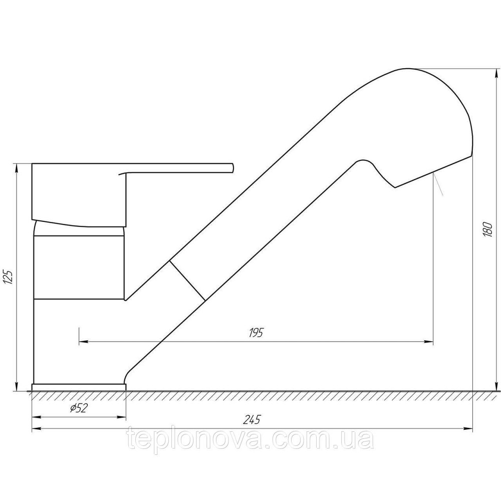 Змішувач для кухні Globus Lux QUEENSLAND GLQU-0107 Чернівці - фото 4
