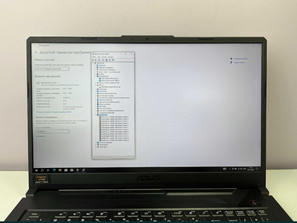 Asus Tuf Gaming 17"3 120Hz Ryzen 5 4600H GTX1650Ti 8Gb SSD 512Gb. Харків - фото 8