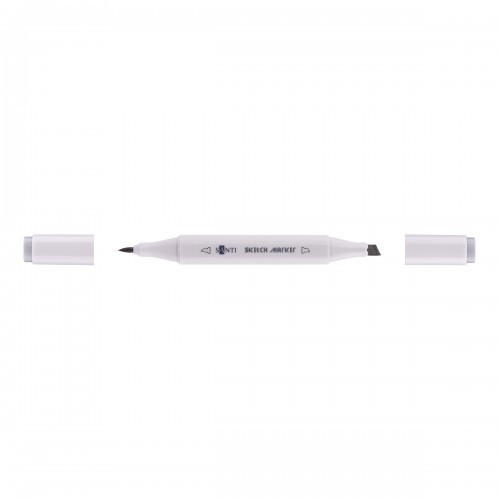 Пензель худож. синтетика "Santi Sensation", коротка ручка з вигином, круглий, №1. 310772, шт Київ - фото 1