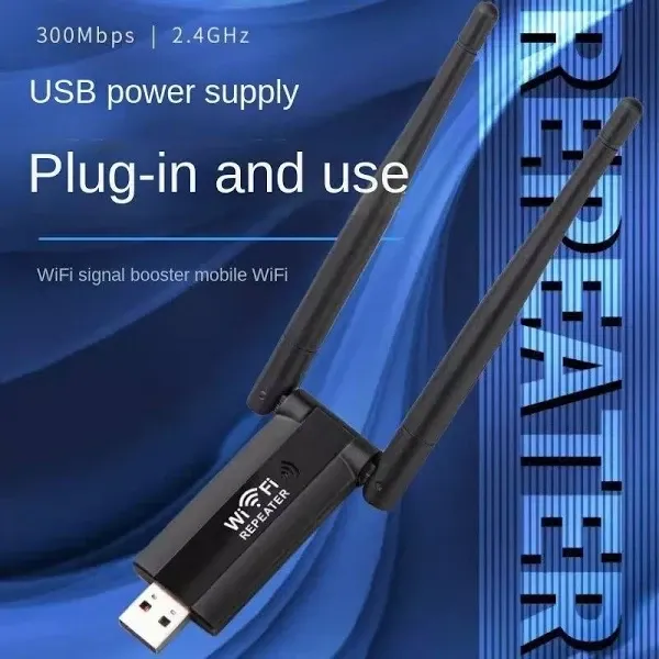 Мощный USB WiFi Адаптер Репитер 300Mbps 2.4GHz с Двумя 3dBi Антеннами Киев - изображение 4