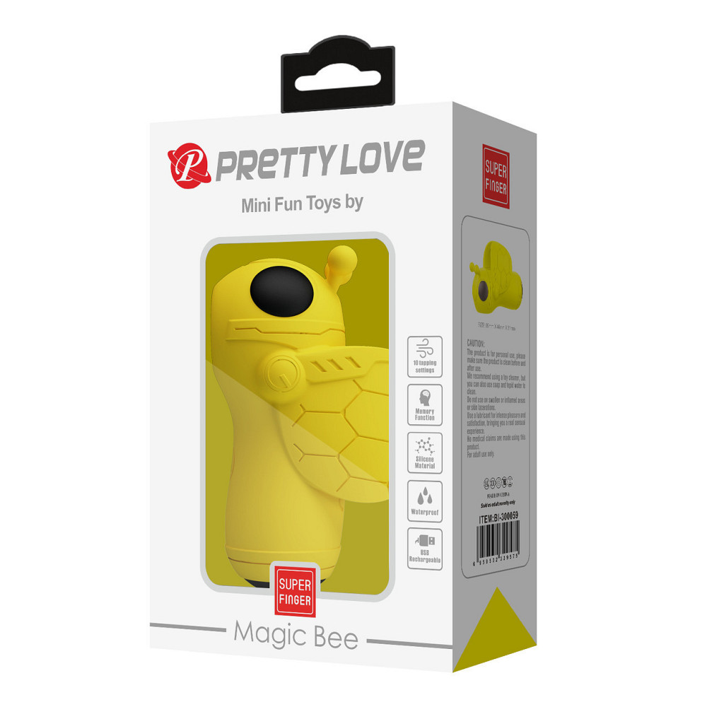 Вакуумний вібростимулятор - Pretty Love Magic Bee Stimulator Yellow Sex Aura Київ - фото 10