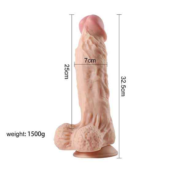 Фаллоимитатор Large Leilong Lifelike L телесный без вибрации Sex Aura Киев