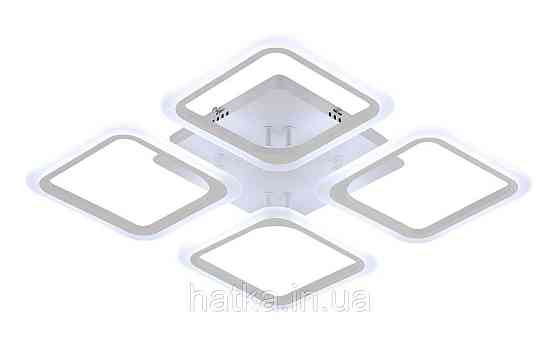 Люстра светодиодная акриловая потолочная 6110-4 WT 74W Киев