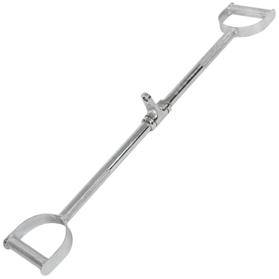 Ручка для верхньої тяги York Fitness 86см з паралельним хватом пряма, хром Київ