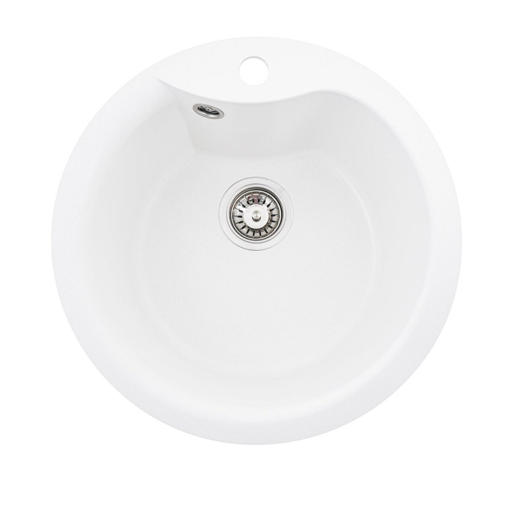 VALESO Гранітна мийка для кухні VALESO TURAS 480 матова Білосніжна Київ - фото 1