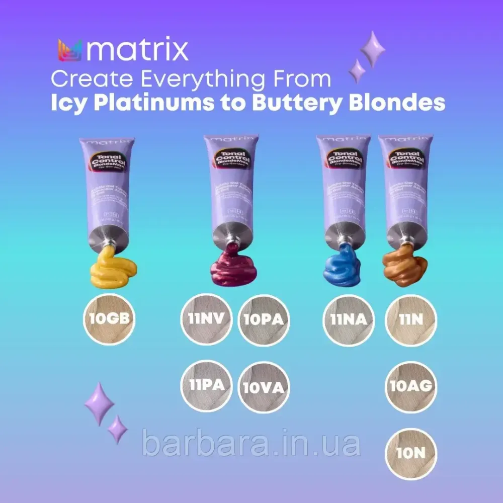 Краска для волос Matrix Tonal Control Blonde Max Pre-Bonded Gel Toner 10AG (екстра світлий блонд попелястий золотий) Київ - фото 3
