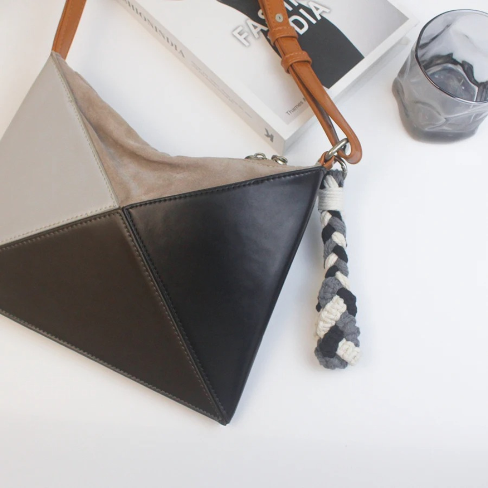 Набір макраме для рукоділля і плетіння брелока для ключів і аксесуарів 17.3х3.5 см колір білий,сірий,чорний Кам'янець-Подільський - фото 4