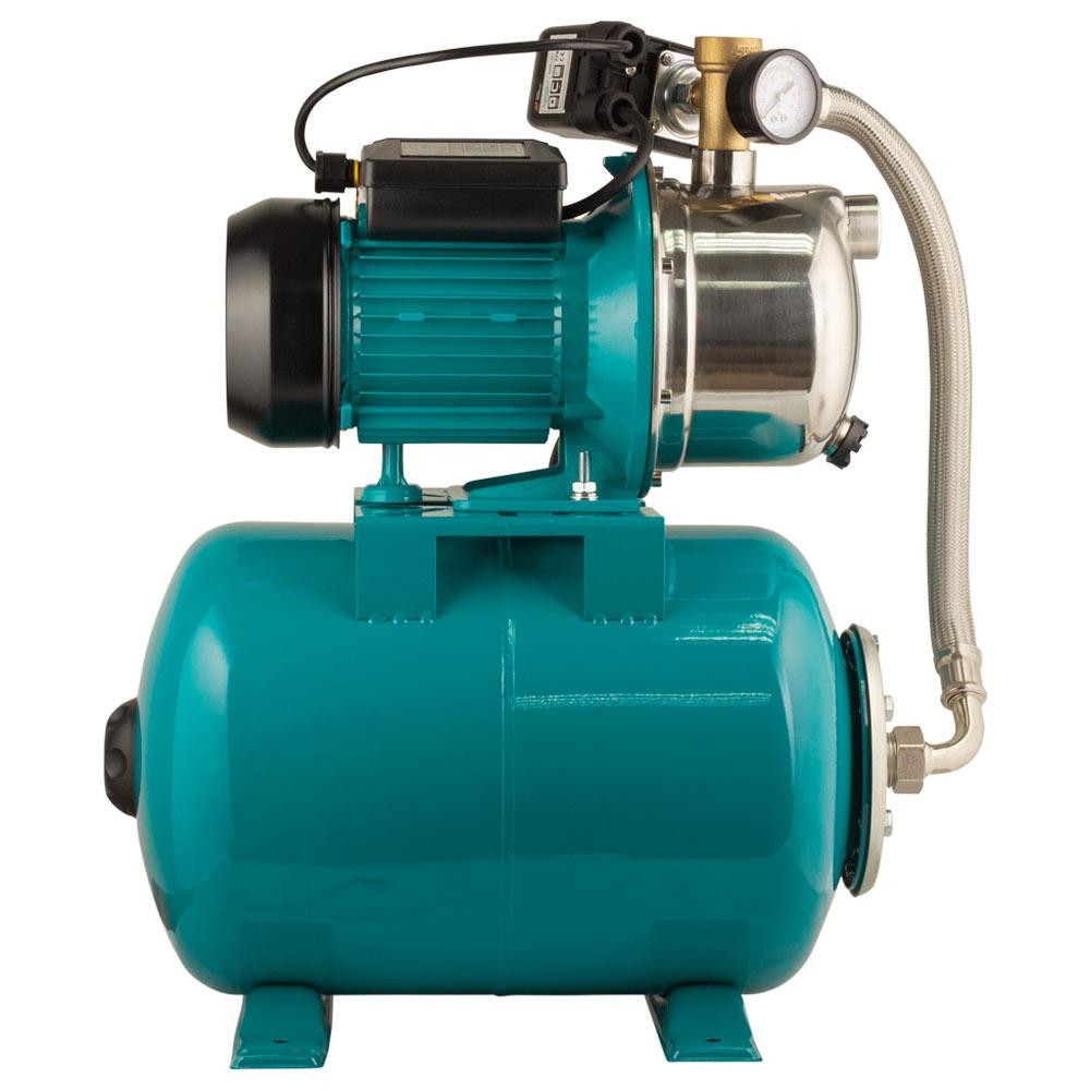 Станція 0.75кВт Hmax 46м Qmax 50л/хв (самовсмоктуючий насос нерж) 24л Україна AQUATICA JETSa80A5/UA Рівне - фото 6