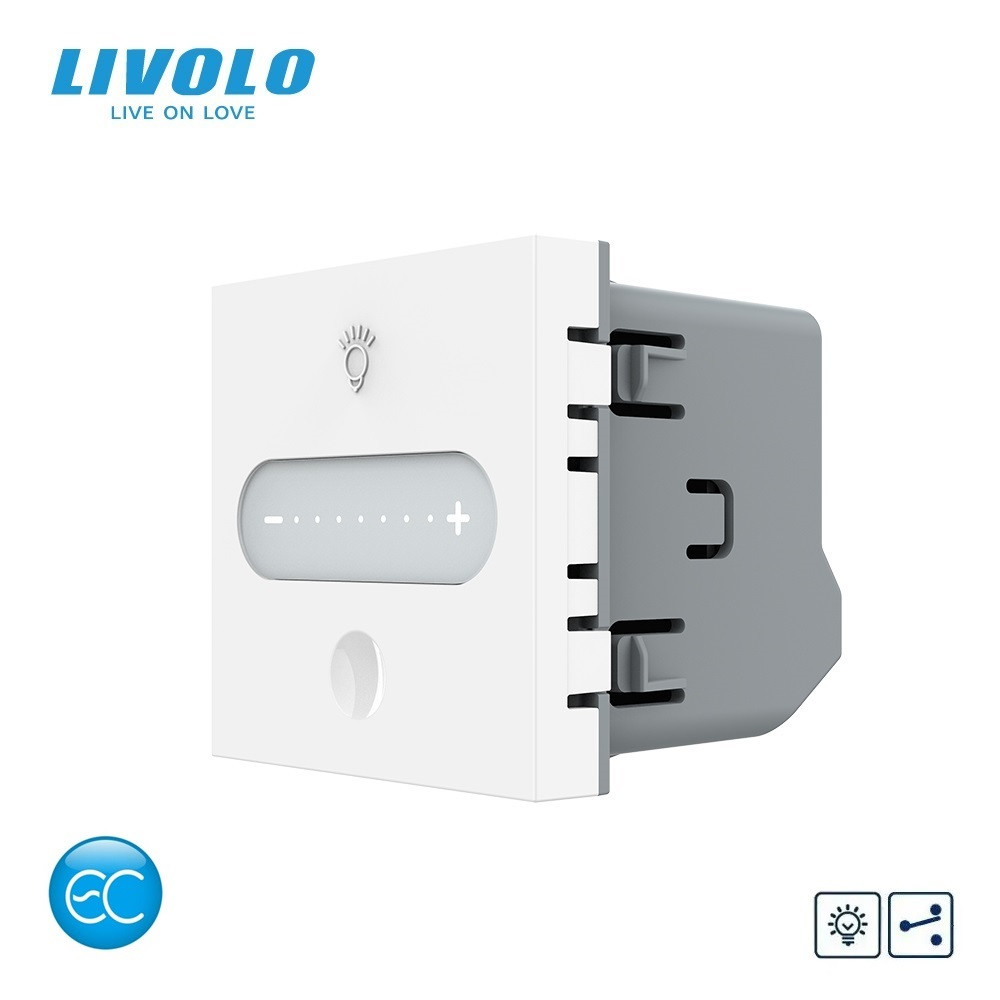 LIVOLO Розумний сенсорний димер LIVOLO, білий, прохідний / перехресний, 2А 230В, без нейтралі, Коломия - фото 6