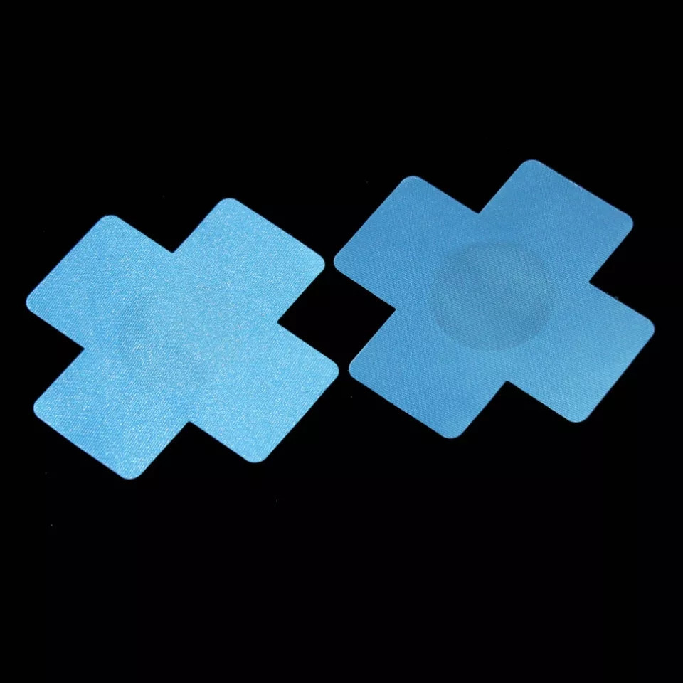 Наклейки на груди Хрестики 8 см блакитний Київ - фото 1