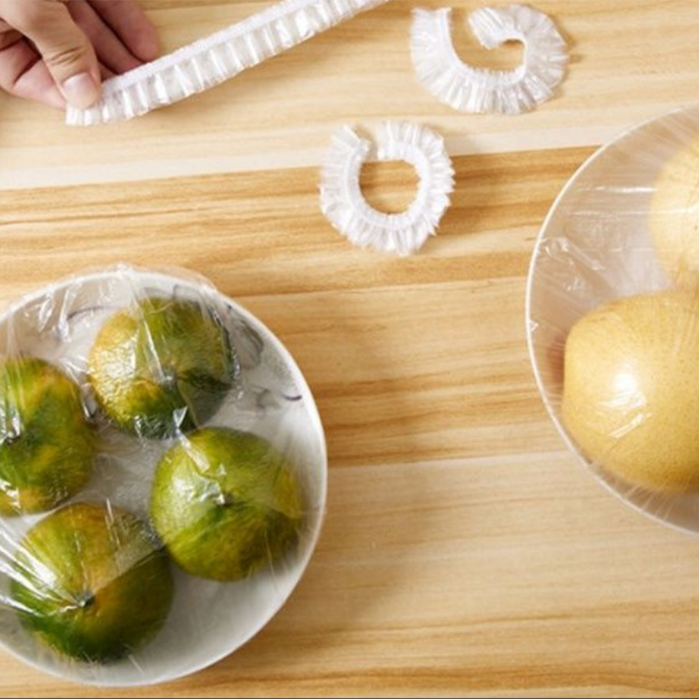 Поліетиленові пакети на гумці, 100 шт Freshness storage bag / Харчові пакети / Пакети кришки для їжі Київ - фото 5