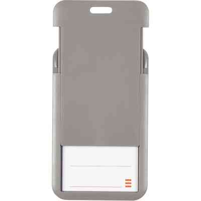 Бейдж Axent слайдер вертикальний, 54х85мм , теплий сірий (4500V-03-A) Вінниця