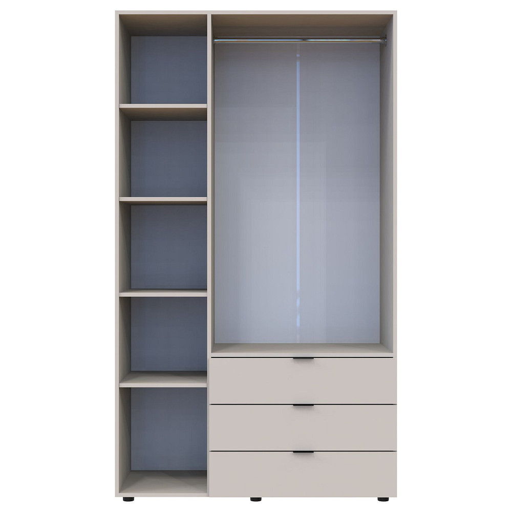 Шкаф распашной для одежды Doros Гелар 116,2х49,5х203,4 см Кашемир (DRS-011167) Львов - изображение 5