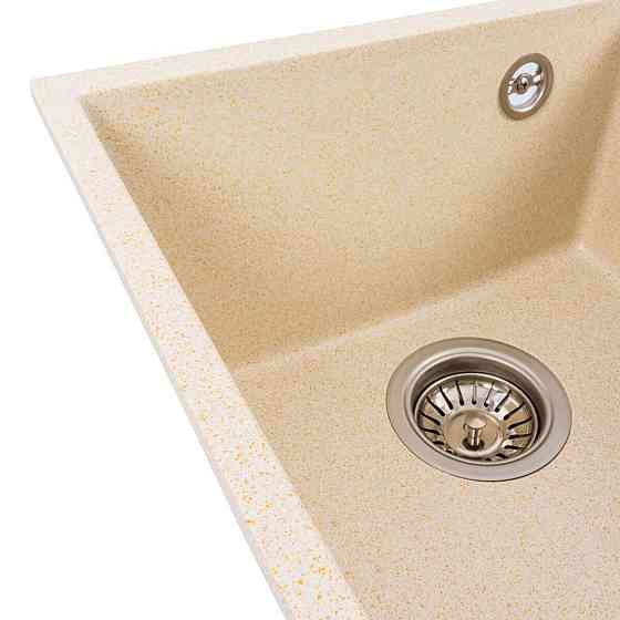 Гранітна мийка для кухні VALESO ROXY 3744 матова Пісок Коломия