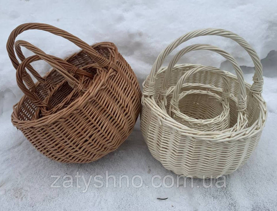 Набір плетених кошиків Київ - фото 4