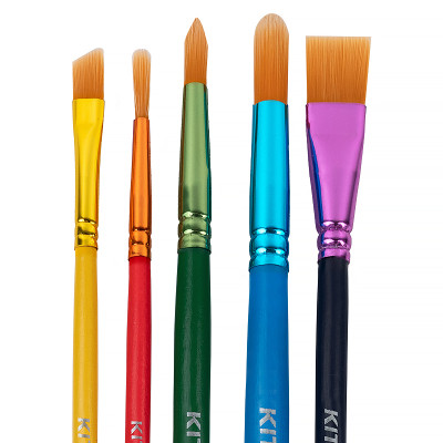 Пензлик для малювання Kite Classic набір із 5-ти пензлів синтетика 1, 4, 5, 6, 10 (K-332) Вінниця - фото 3