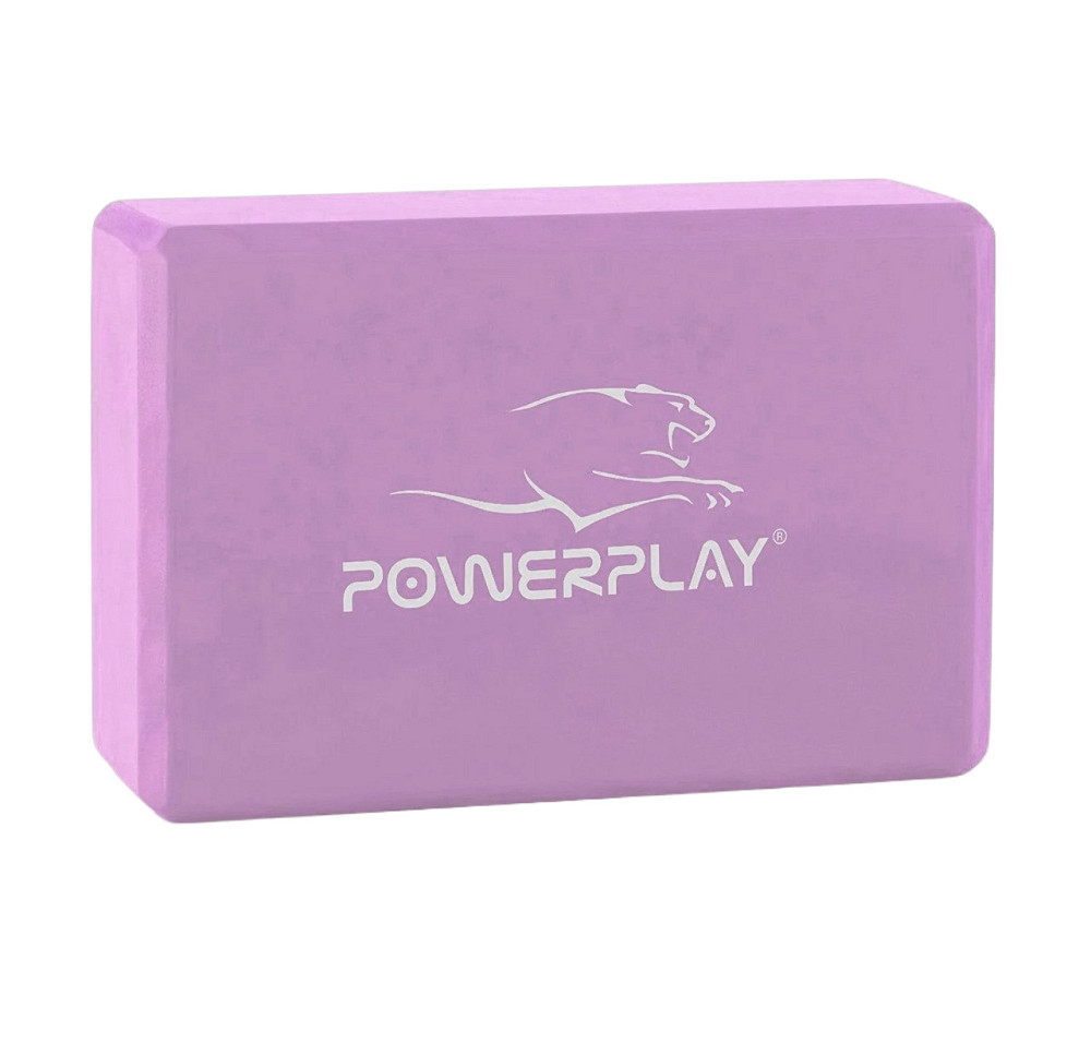 Блок для йоги PowerPlay 4006 Yoga Brick Фіолетовий Луцьк - фото 1