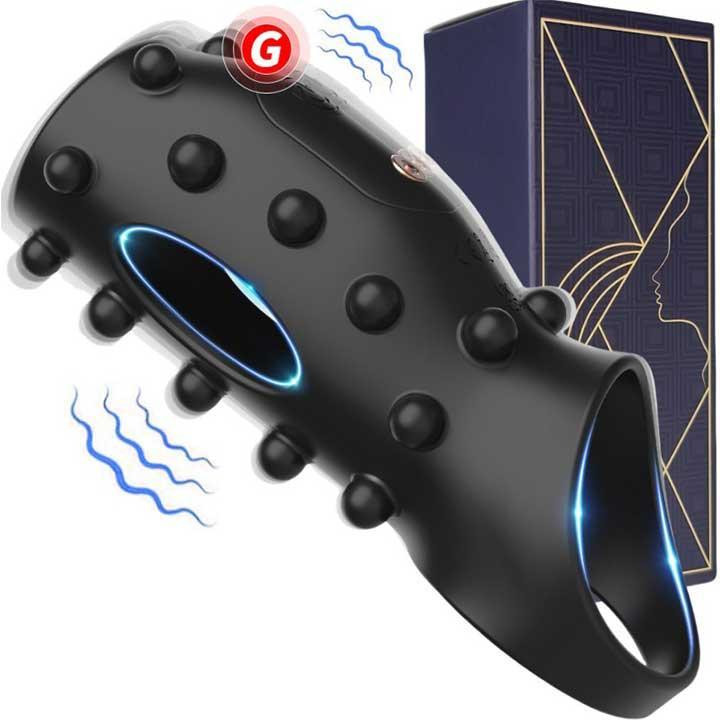 Насадка з вібрацією і шипами на пінис і мошонку Ultimate Couples Cage USB Вінниця - фото 14