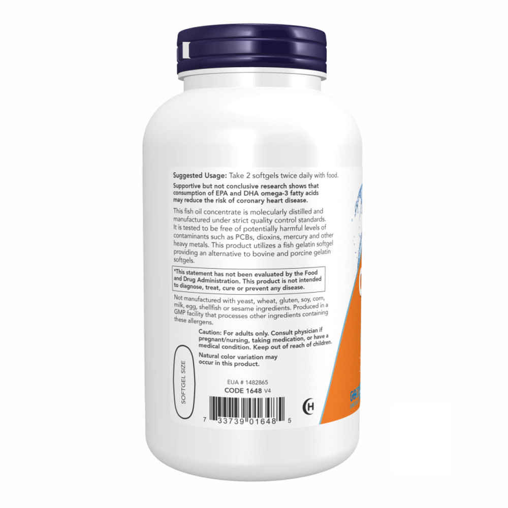 Omega-3 FO 1000mg 180/120 Fish Gelatin - 200 sgels Київ - фото 3