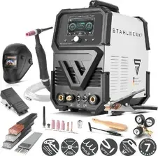 Зварювальний апарат STAHLWERK AC/DC TIG 200 Puls Pro Touch w pełni wyposażona spawarka łukowa w osłonie gazowej Київ - фото 1