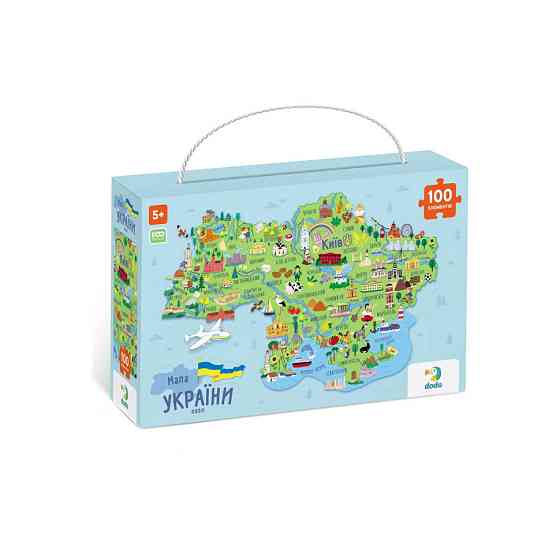 300267 Пазл «Карта Украины» 100 элементов Винница