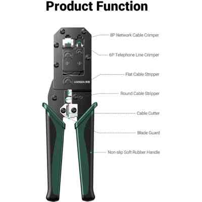 Инструмент Ugreen Обжимные клещи NW136 Multifunctional Clamp Green (70683) Винница