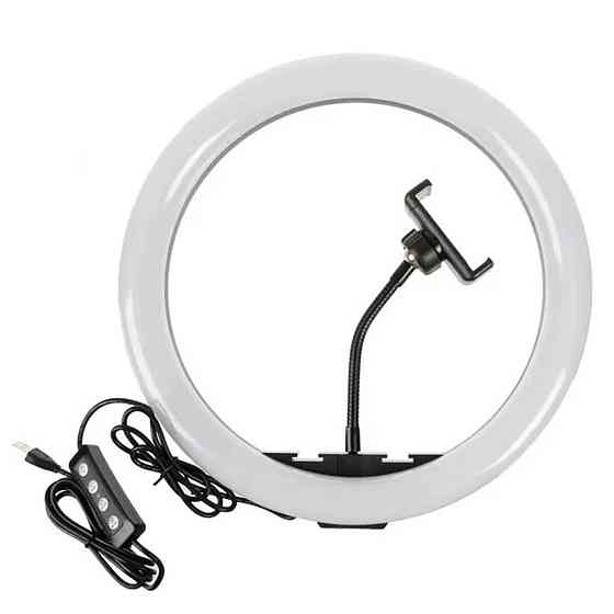Кільцева світлодіодна LED лампа QX300, 30 см з тримачем для телефону Киев