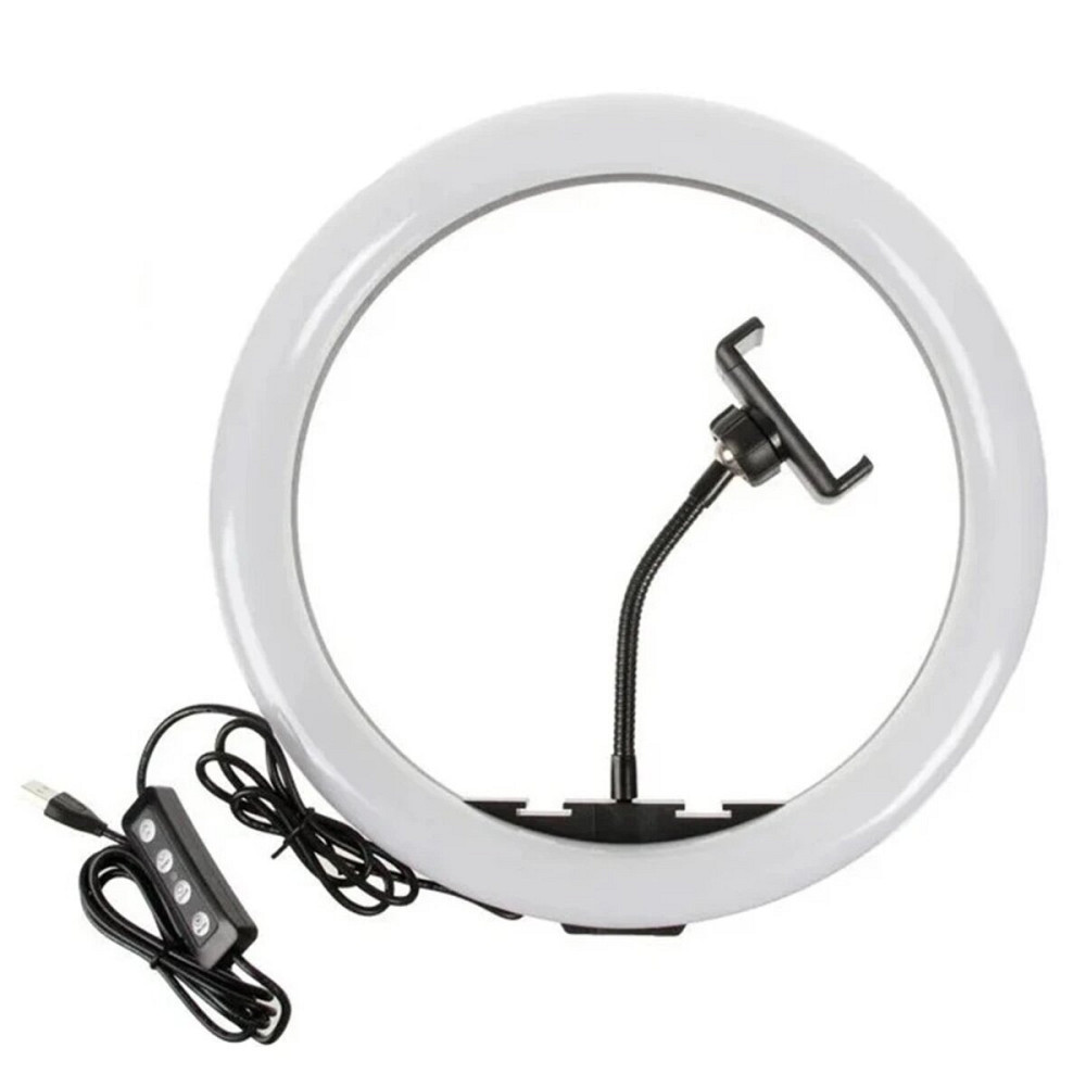 Кільцева світлодіодна LED лампа QX300, 30 см з тримачем для телефону Киев - изображение 1