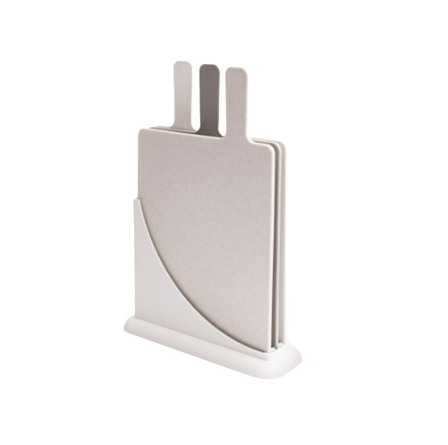 Набір дошок кухонних 24*8*35см (3 дошки) пластик бежевий 169079 Алеана Житомир - изображение 1