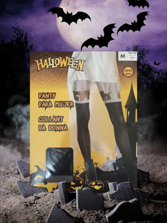 Жіночі колготки Кладовище на Хелловін 20\40 den розмір M 42-44 чорний Київ