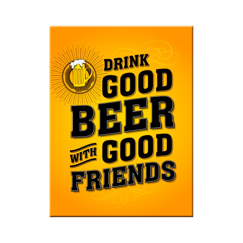 Магніт 8x6 см "Drink Good Beer" Nostalgic Art (14355) Рівне - фото 1