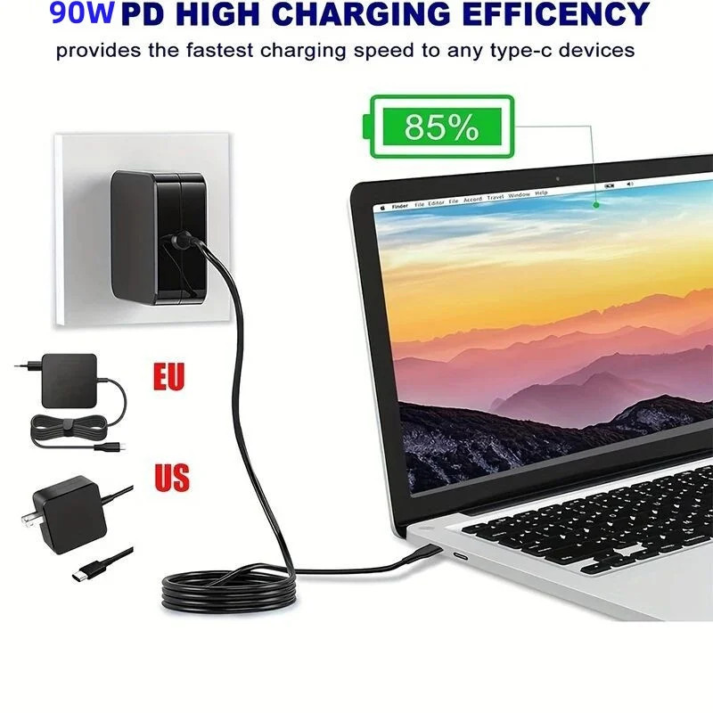 Универсальное зарядное устройство Strum USB-C PD 90W для ноутбуков, смартфонов и планшетов, гаджетов Николаев - изображение 3